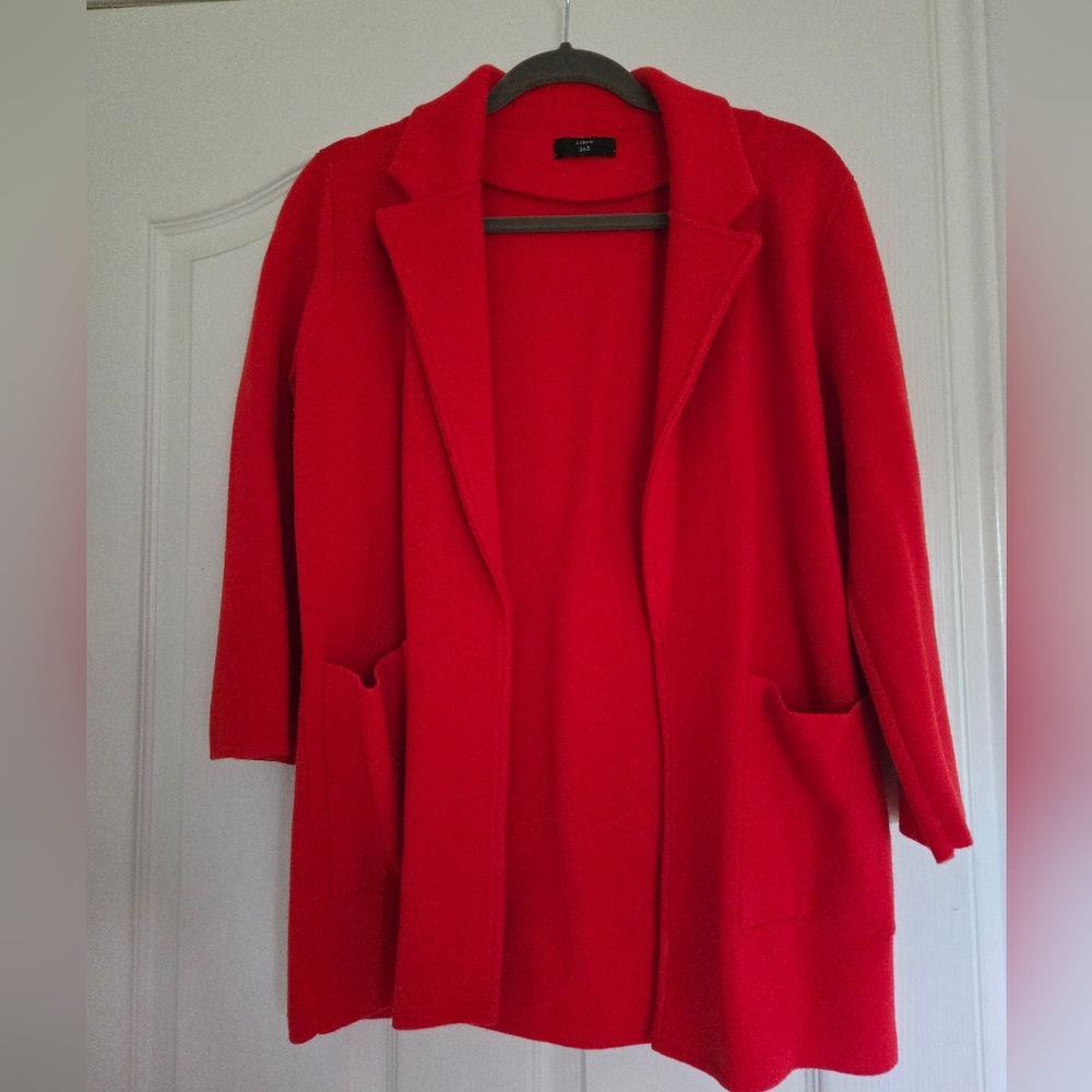 Jcrew Sophie Open Front Swester Blazer